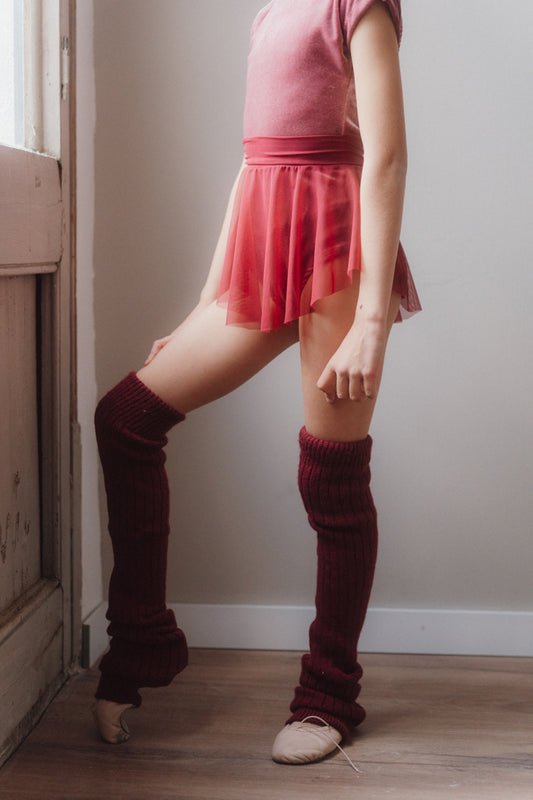 Calentadores largos punto canalé